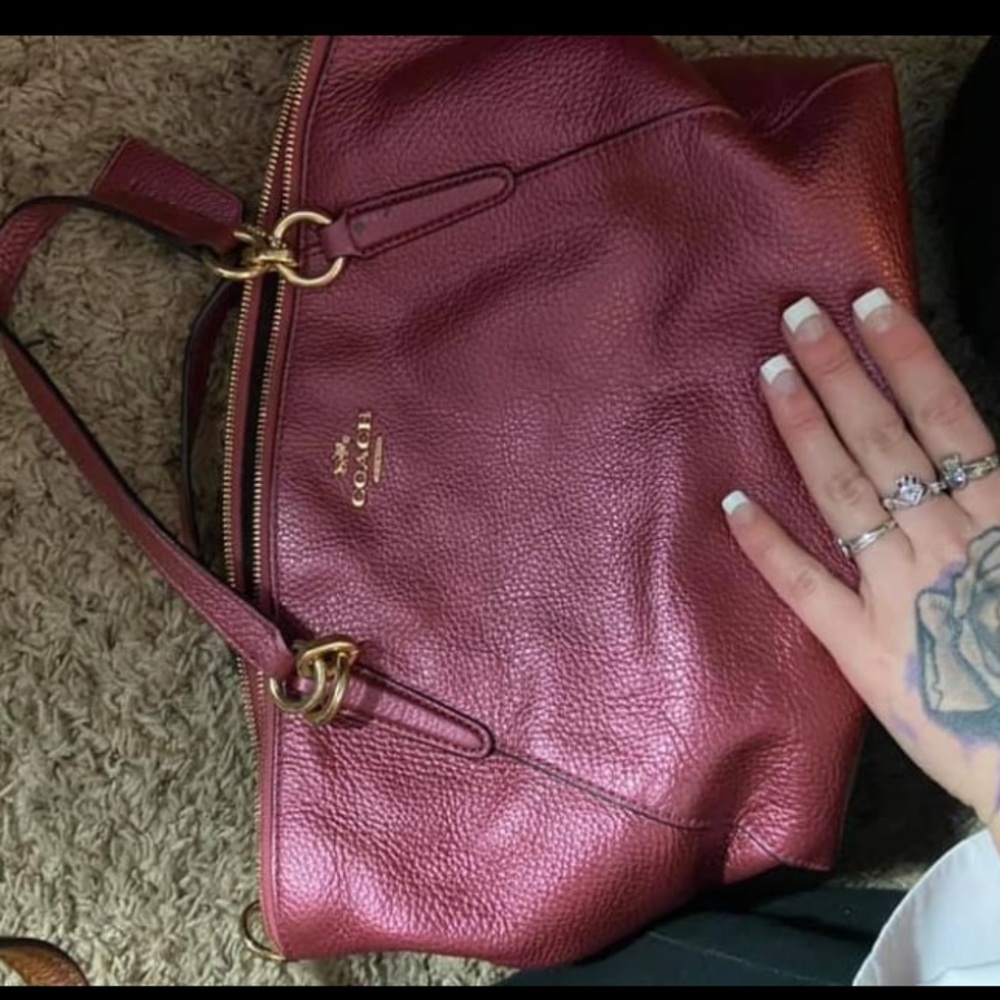 Pink coach bag